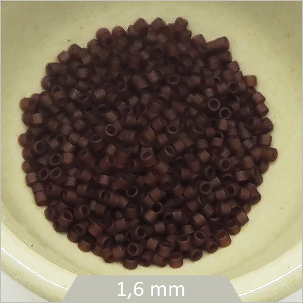 5 g de perles Miyuki Delica 11/0, DB1262 marron mat