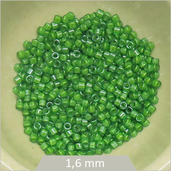 5 g de perles Miyuki Delica 11/0, DB0274 vert prairie