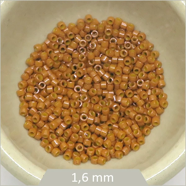 5 g de perles Miyuki Delica 11/0, DB0664 citrouille foncée