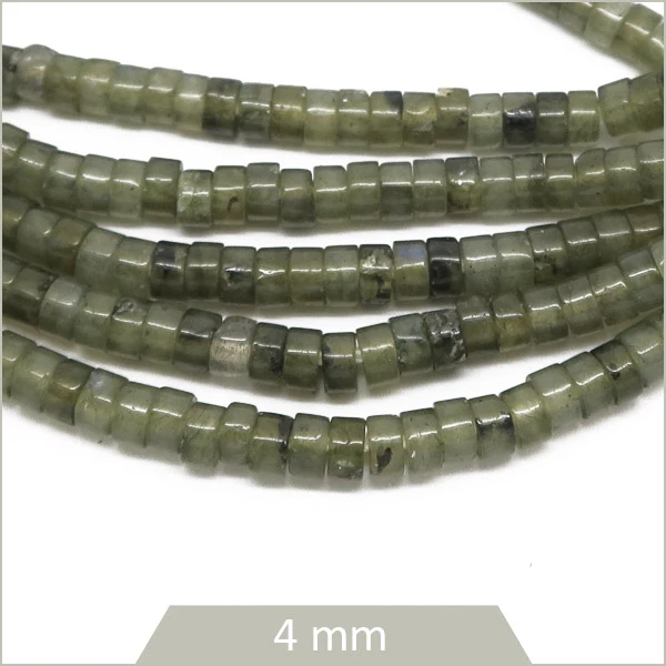 Env. 150 perles heishi en Labradorite