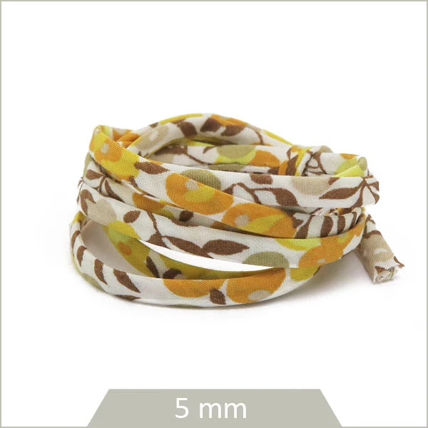 1 m de cordon Liberty Wiltshire Tournesol 5 mm
