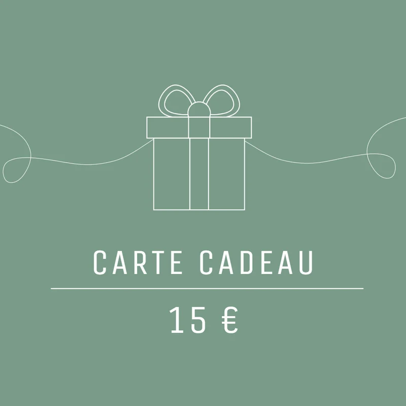E-Carte cadeau d'une valeur de 15€